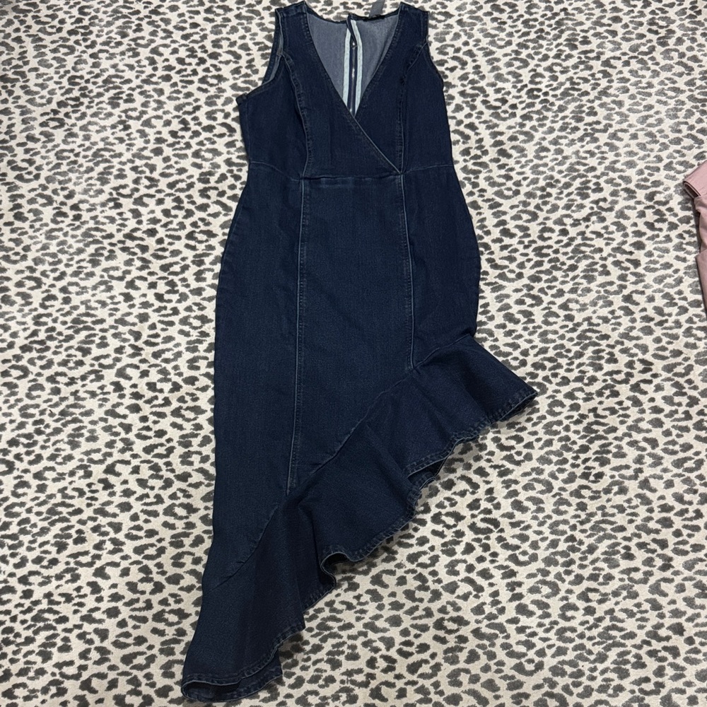 VENUS Dark Blue Asymmetrical Dress
